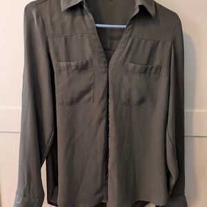 Express Portofino Shirt - Olive Green